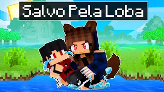 P3DRU foi salvo pela GAROTA LOBO no Minecraft