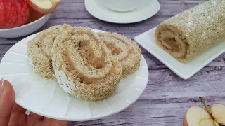 Apple PP ROLL without wheat flour, without butter and without sugar