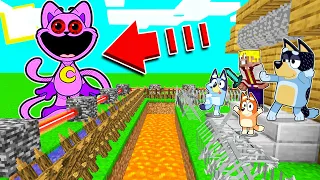 7 HACKS de CONSTRUCCIÓN SEGURA contra CATNAP MUTANTE de POPPY PLAYTIME en MINECRAFT