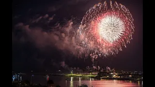 4th of July 2022 Newport Beach CA Drone Fireworks HDR