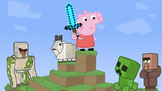 Peppa vs Minecraft Animation