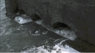 A WATERY SLICE OF St IVES - THE HIGHEST TIDE FOR 20 YEARS