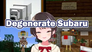 Subaru's first solo adventure in Minecraft EN server [Hololive/ENG Sub]