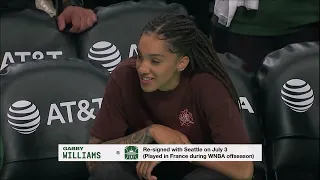 Gabby Williams (Concussion) NEAR RETURN, Trains Pre-Game After Exemption To New Prioritization Rule