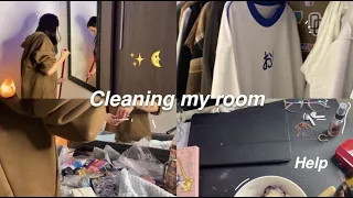 Cleaning my room // organizando meu quarto 🧺🍃✨