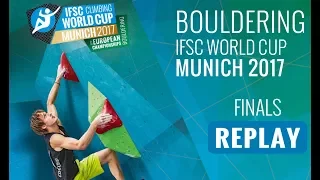 IFSC Climbing World Cup Munich 2017 - Bouldering - Finals - Men/Women