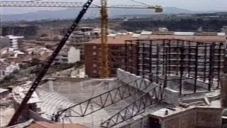 1985 Construcció del NOU TEATRE de La Passió d'Olesa -- (Vídeo Agustí Boada)