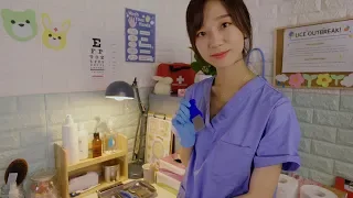 School Nurse Lice Check💙 ASMR