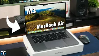 15" M3 Space Gray MacBook Air Unboxing & First Impressions!