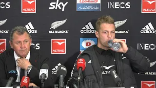 ALL BLACKS:  Post match press conference Ian Foster and Sam Cane after win over Boks 15 July 2023