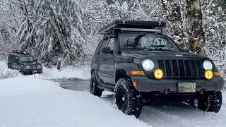 JEEP KJ LIBERTY OFF ROADING | SNOW WHEELING | CHILLIWACK RUN (feat. LIBERTY KK, JL 4XE, 4Runner)