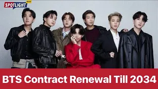 BTS Contract Renewal Till 2034 | Sign With Big Hit Music | Returns in 2025