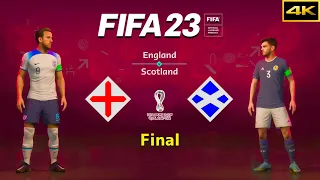 FIFA 23 - ENGLAND vs. SCOTLAND - FIFA World Cup Final - Kane vs. Robertson - PS5™ [4K]