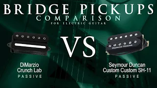 DiMarzio CRUNCH LAB vs Seymour Duncan CUSTOM CUSTOM SH-11 - Passive Bridge Guitar Pickup Comparison
