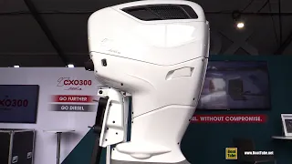 2022 CXO 300hp V8 Diesel Outboard engine - Walkaround Tour - 2021 Fort Lauderdale Boat Show