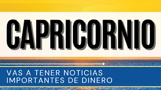 CAPRICORNIO HOY ♑ | VAS A TENER NOTICIAS IMPORTANTES DE DINERO | HOROSCOPO CAPRICORNIO MAYO 2024