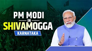 LIVE: PM Modi's Speech LIVE | PM Modi's Rally in Shivamogga, Karnataka | Lok Sabha Election 2024