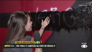 Muros da Gávea são pichados após vice do Flamengo na Copa do Brasil | Apito Final