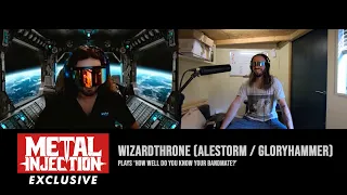 WIZARDTHRONE (Alestorm / Gloryhammer) Plays 'How Well Do You Know Your Bandmate'? | Metal Injection