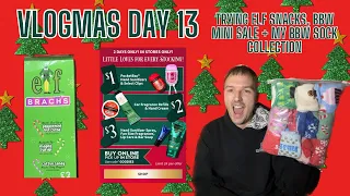 Vlogmas Day 13 | Trying ELF Snacks, BBW Mini Sale + My BBW Sock Collection