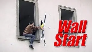 World's first Wall Start of an R/C Helicopter (2004)