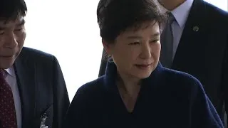 S.Korean ex-president Park interrogated by prosecutors