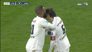 OL - RC Strasbourg  1/4  Coupe de France 27/02/2024  Match Entier Bein Sport