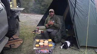 Car Tent Camping in the Rain - Fast Tent - Wilderness