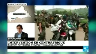 Centrafrique : Le Drian auprès des forces françaises à Bangui - un retour au calme ?