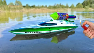 EXPERIMENTS : R/C Boat Powered Turbo Engine