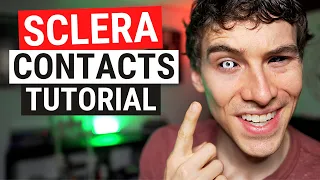 How to Put in SCLERA Contacts - LARGE Halloween and Cosplay Colored Contacts