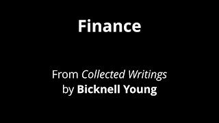 Finance by Bicknell Young - Read by Gary Singleterry