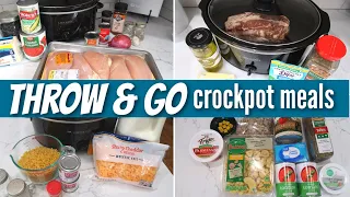 4 THROW & GO CROCKPOT MEALS | CHEAP SLOW COOKER MEALS | WHAT'S FOR DINNER WITH FRUGAL FIT MOM