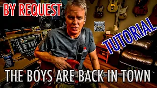 THE BOYS ARE BACK IN TOWN Tutorial (By Request) Thin Lizzy