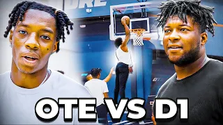 D1 Hoopers Vs D1 Football Players (Ohio State & Georgia)!