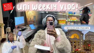 Life at uni kings college london pharmacy school uni vlog ⭐️  strand campus,  labs part-time job