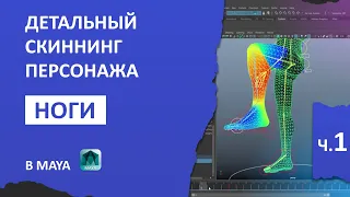 Детальный скиннинг персонажа. Часть 1. Ноги