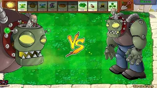 Plants vs Zombies - Gatling Pea and Dr. Zomboss VS Snow Pea vs Dr. Zomboss