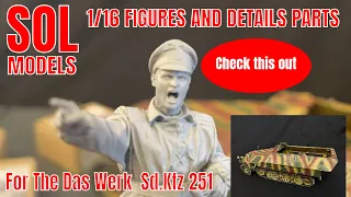 New figures and accesories for the 1/16 Sd.Kfz.251  from Sol models