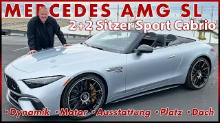 2022 Mercedes AMG SL 63 4MATIC+ Das neue 2+2 Sitzer Sport Cabrio | Test Probefahrt Motor Review