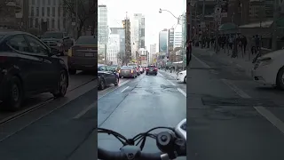 Cars blocking bike lanes | Clips from a Toronto winter ride