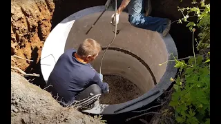 Выгребная яма из бетонных колец в частном доме