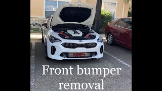 Kia stinger front bumper removal (2018-2022)