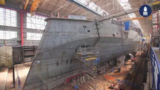 La première FDI en construction au chantier Naval Group de Lorient