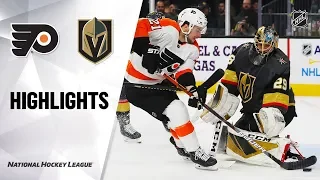 NHL Highlights | Flyers @ Golden Knights 1/2/20