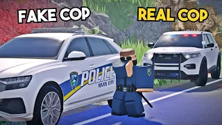 Fake Cop Gets Pulled Over.. He Started a Police Chase! | ERLC Short Roleplay ROBLOX