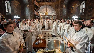 У Навечір’я Богоявлення Предстоятель звершив святкове богослужіння у Києво-Печерській Лаврі