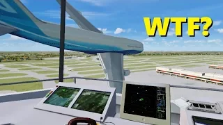 Air Traffic Controller QUITS On The Job - Flight Simulator X (Multiplayer)