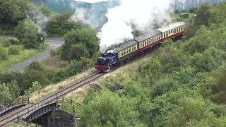 Hudswell Clarke NCB 1857 running on the Forgeside Bank - PBR - 12/08/23