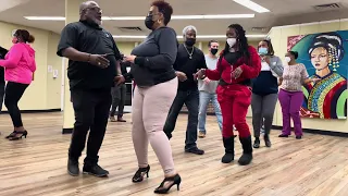 Learning Chicago stepping dance moves class part 3!